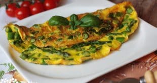 Špargľovo-parmezánová omeleta