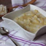 Krémová tvarohovo-ryžová kaša s vanilkou a mandľami